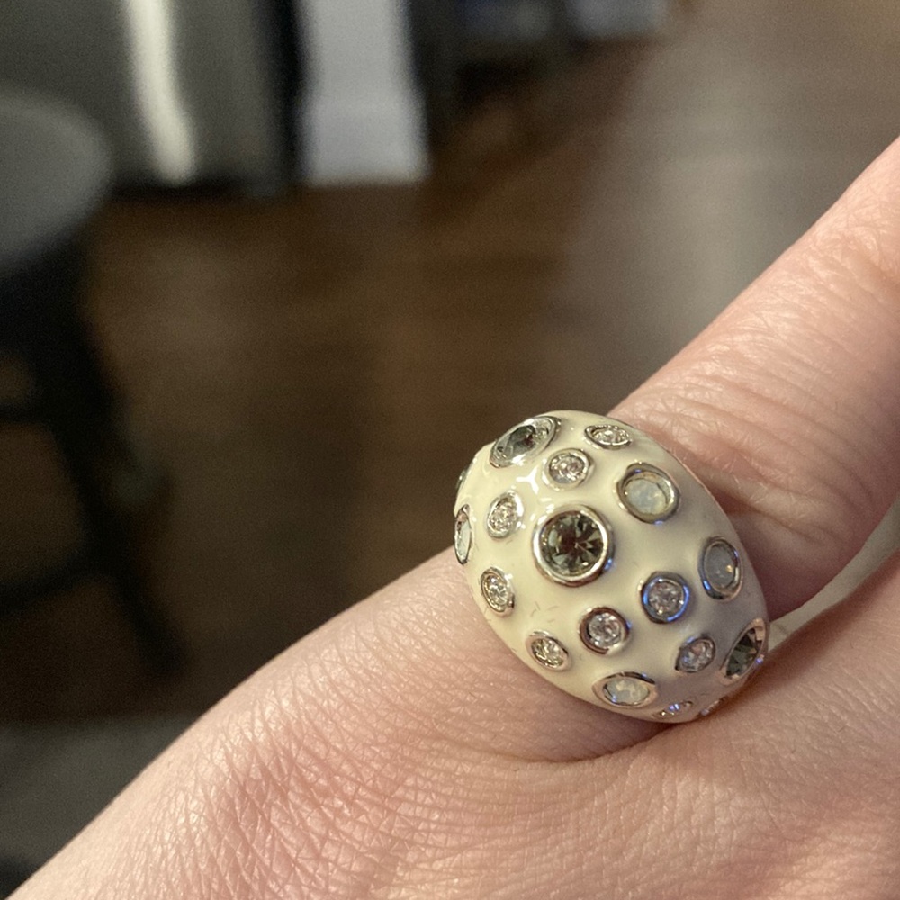 Silver plated ring